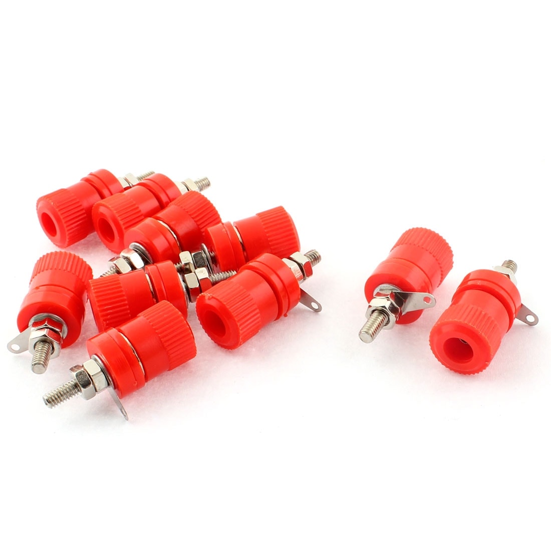 10pcs Binding Post Speaker Cable Audio Amplifier Terminal For 4mm Black Red