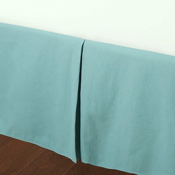 Details about   Extra Drop Length Multi Ruffle BedSkirt All Size Split Corner 1000 TC Turquoise 