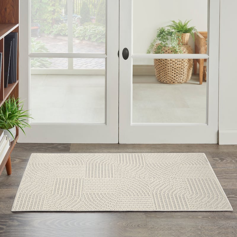 Nourison Textured Home Indoor only Geometric Area Rug