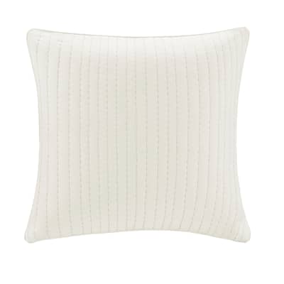 Carbon Loft Dickson Seafoam Quilted Cotton Euro Sham with Hidden Zipper Closure