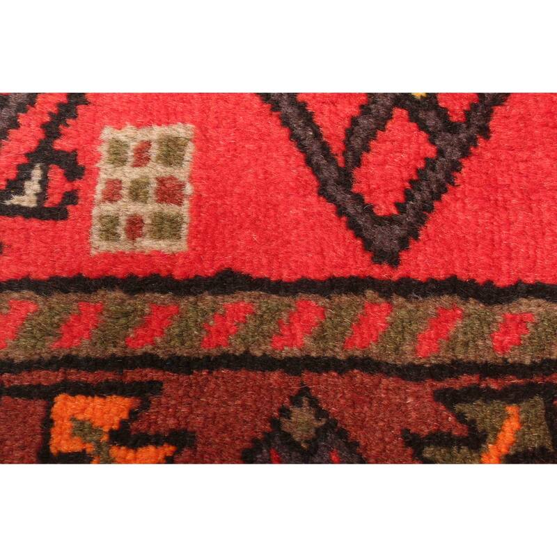 ECARPETGALLERY Hand-knotted Andelz Red Wool Rug - 4'2 x 6'10