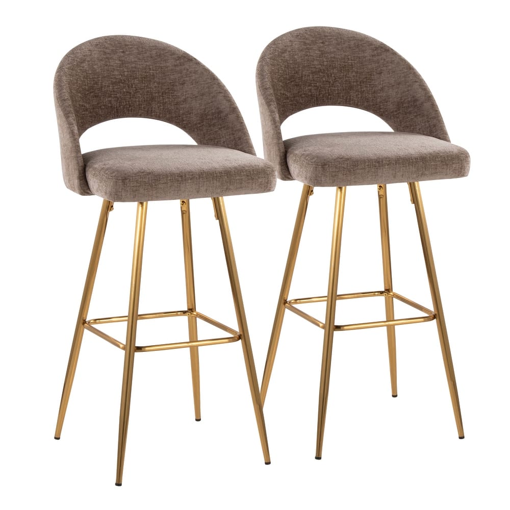 Renee Upholstered 30" Fixed-height Barstool - Set Of 2