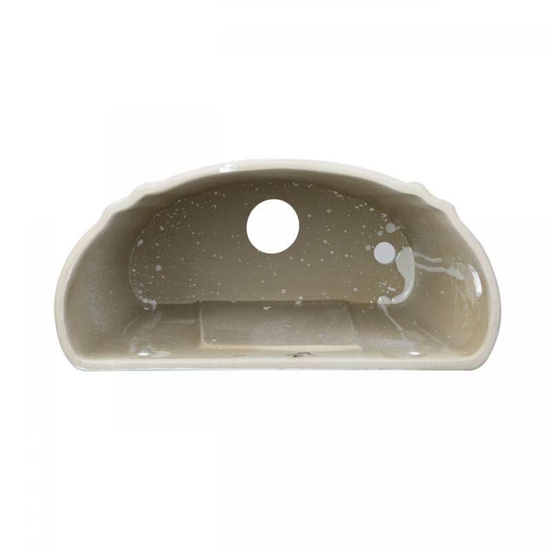 High Tank Toilet Part - White Ceramic Tank and Mounting Hardware Renovators Supply