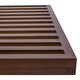 preview thumbnail 13 of 36, LeisureMod Inwood Modern Slatted Platform 5 Foot Wood Bench