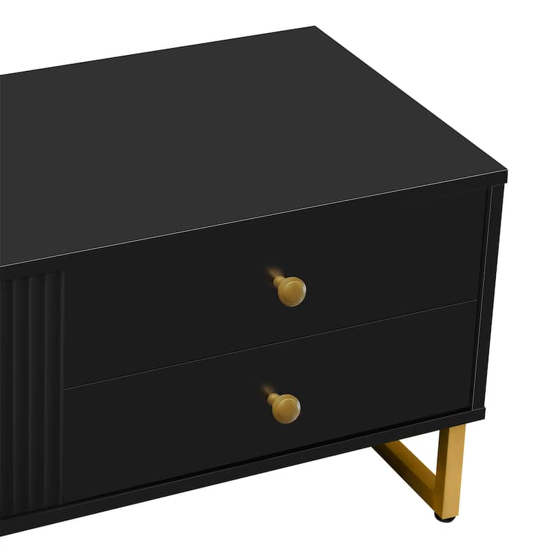 TV Stand Entertainment Center TV Media Console Table with Storage