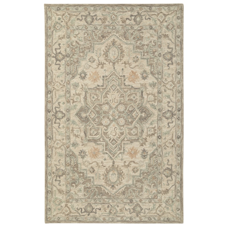 Terra by Obeetee Reminisce Versailles Neutral Rug - Lavender/Ivory - 5' x 8'