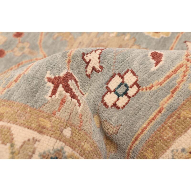 ECARPETGALLERY Hand-knotted Jules Serapi Light Blue Wool Rug - 3'1 x 5'2