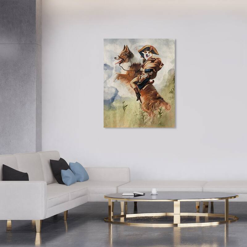 Wynwood Studio Canvas Animals Napoleon Borker Brown and Traditional Wall Art Canvas Print - Brown, Green - 36 x 30