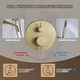 preview thumbnail 26 of 41, Solid Brass 2 Handle Wall Mounted Roman Tub Faucet With Handheld Shower