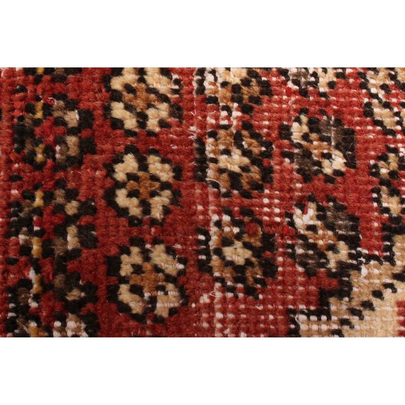 ECARPETGALLERY Hand-knotted Antalya Vintage Red Wool Rug - 4'7 x 5'11