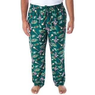 Shop A Christmas Story Men S Movie Inspired Allover Print Design Lounge Sleep Pajama Pants Overstock 32073659
