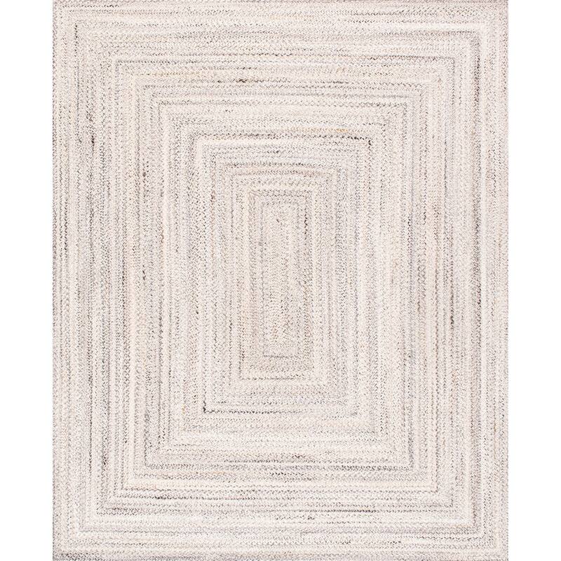 Pasargad Home Lagos Braided Indoor/Outdoor Area Rug -  9' 0" X 12' 0" - Ivory