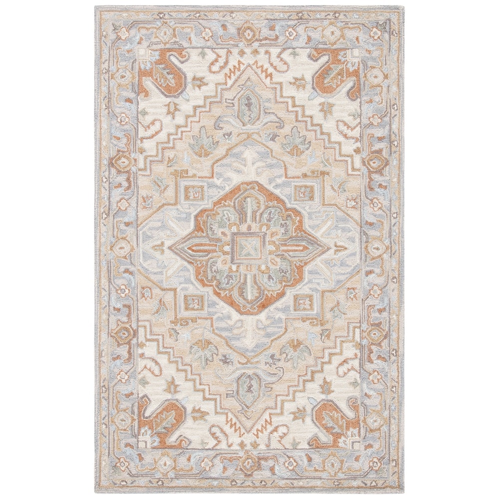 SAFAVIEH Handmade Heritage Blocks Traditional Wool Rug
