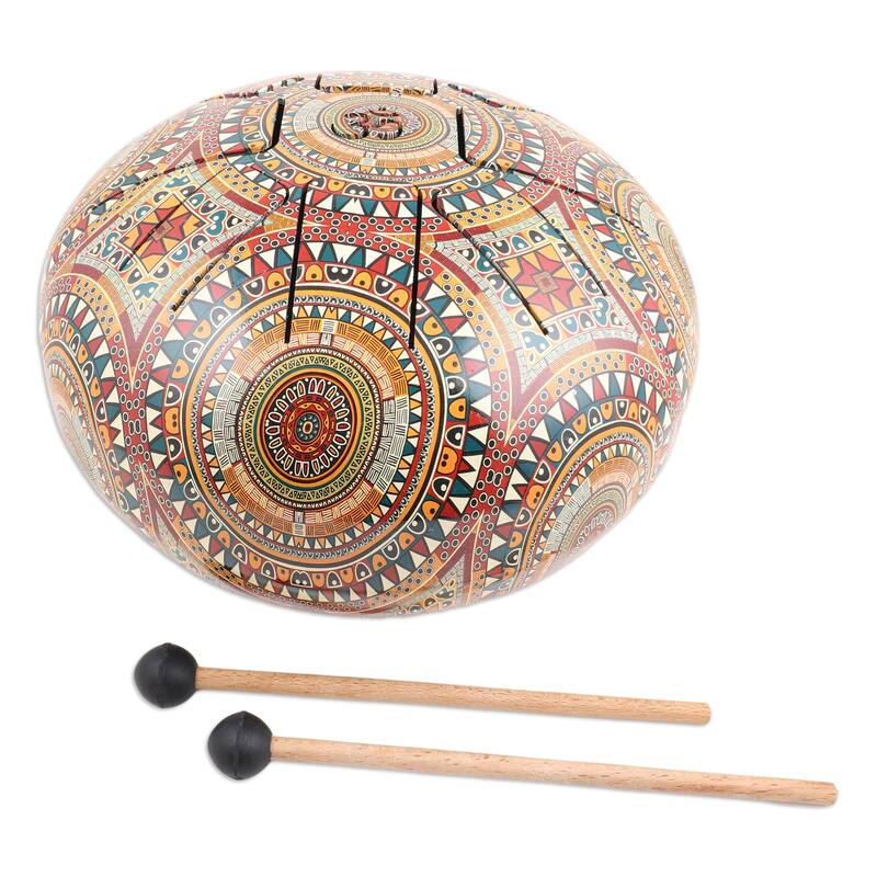 Novica Handmade Palatial Peace Iron Tongue Drum
