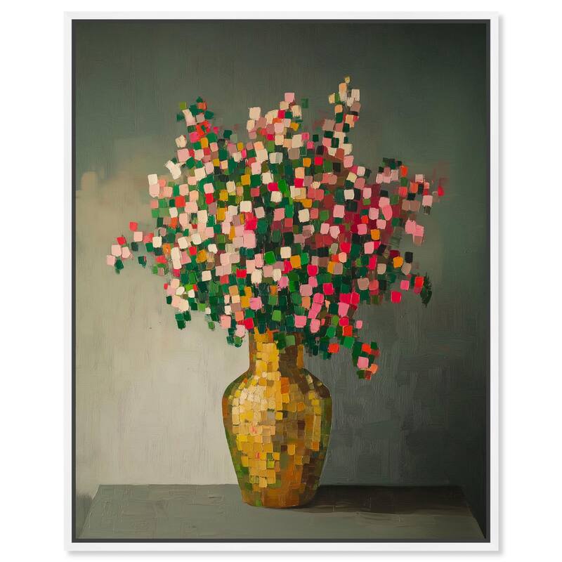 Pixel Bloom I Canvas by Art Remedy - White - 16" x 20"