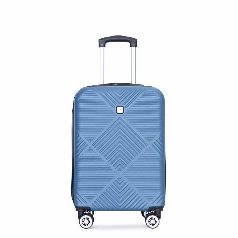 Carry On Luggage Set 4 Piece, High Quality ABS Lightweight Suitcase with Adjustable Pull Rod and Aircraft Wheel, for Women Men