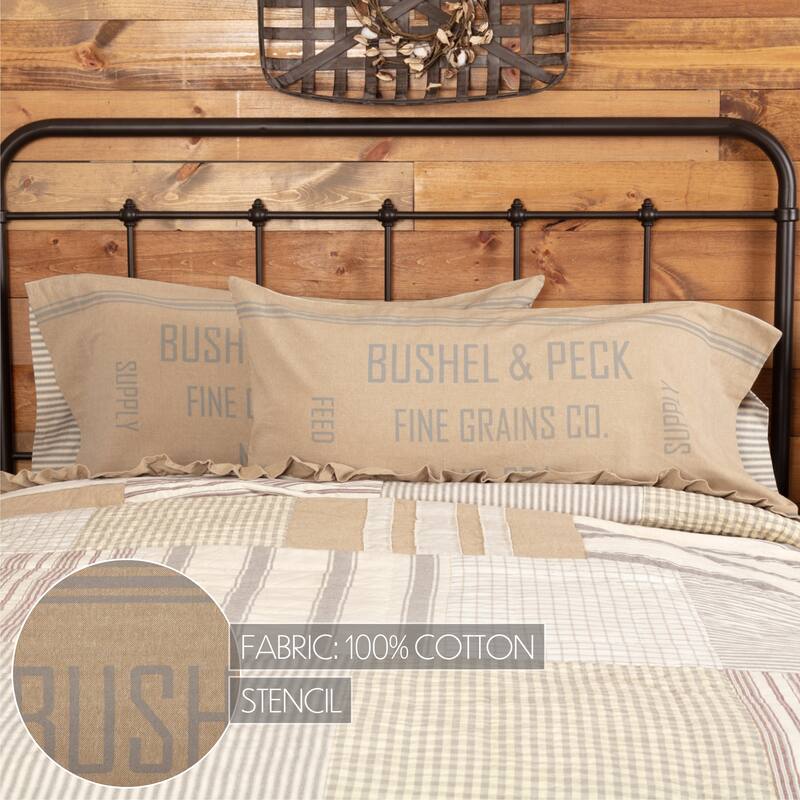 Grace Feed Sack Pillow Case Set
