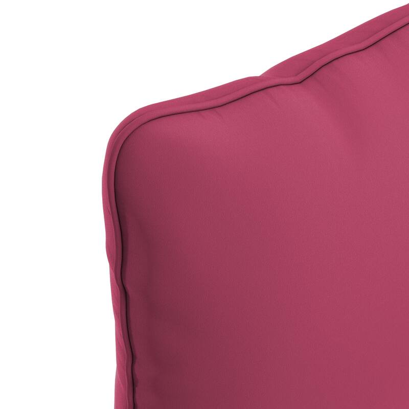 California Umbrella Outdoor Deep Seat Cushion Set, 24" x 48", Sunbrella Fabric, Densified Fiber Fill