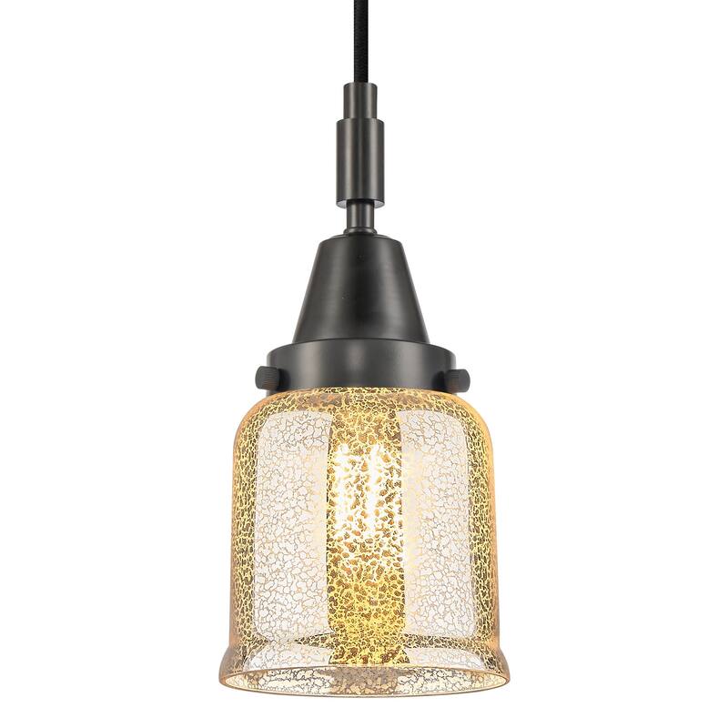 Innovations Lighting 447-1P-G58 Bell 5" Wide Mini Pendant with - Matte Black