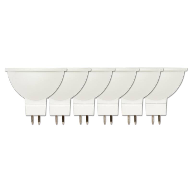 Westinghouse 50-Watt Equivalent Bright White MR16 Dimmable LED Light Bulb with GU5.3 Base - Clear - 6-Pack
