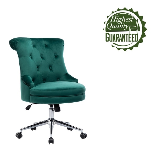 Isla teal velvet office shop chair