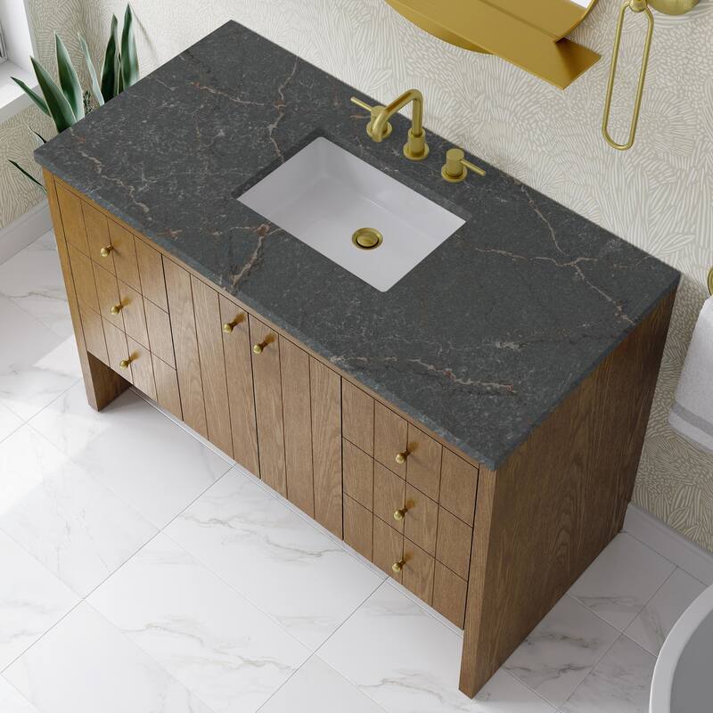 James Martin Vanities 435-V48-3PBL Hudson 48" Free Standing Single