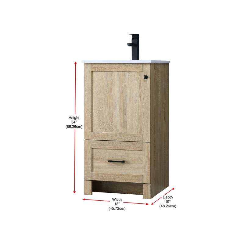 Fresco 18 - 30 Inch Single Bathroom Vanity