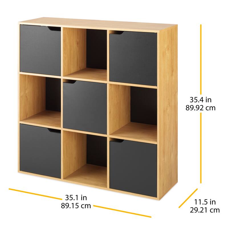 9-Section Cube Organizer w/Doors