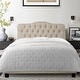 preview thumbnail 2 of 15, B1 Full Size Bed Frame - Beige Finish, Classic Home Decor Fit Beige