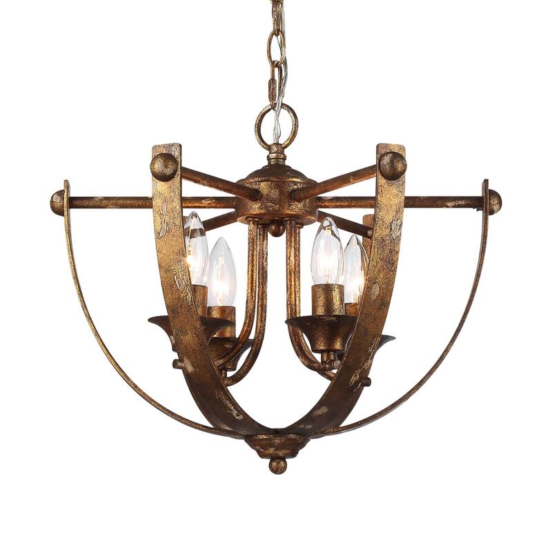 Wry Lighting Victoria 4-light Pendant in Heirloom Gold - 4 Light Pendant