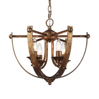 Wry Lighting Victoria 4-light Pendant in Heirloom Gold - 4 Light Pendant