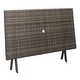 preview thumbnail 15 of 59, SAFAVIEH Outdoor Akita Folding Table with Umbrella Hole - 54.6" x 31.2" x 28.08"