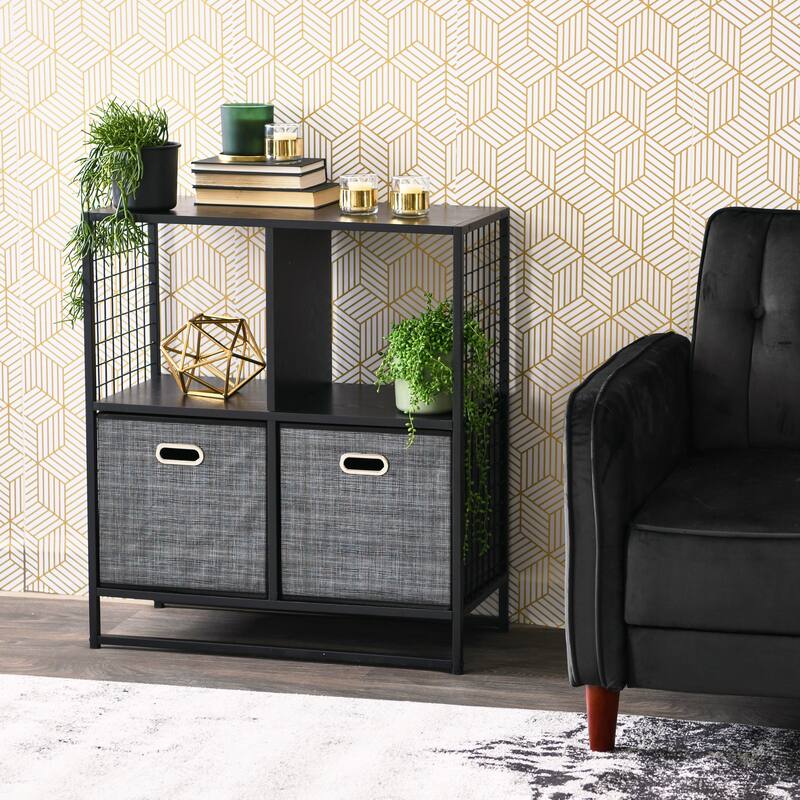 Household Essentials Fabric Storage Bins, Set of 2