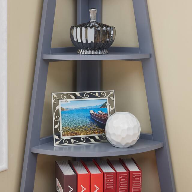 Danya B. 5-Tier Corner Ladder Display Bookshelf