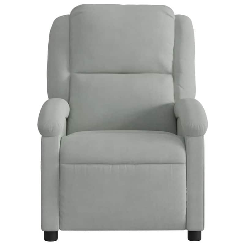 vidaXL Massage Recliner Chair Wingback Reclining Armchair for Elderly Velvet