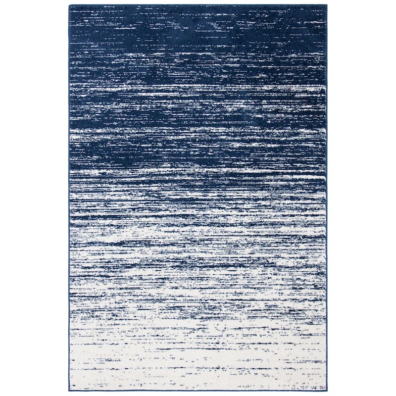 SAFAVIEH Adirondack Vera Modern Ombre Distressed Area Rug - 2'6" x 4' - Navy/Ivory