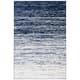 SAFAVIEH Adirondack Vera Modern Ombre Distressed Stripe Area Rug - 2'6" x 4' - Navy/Ivory