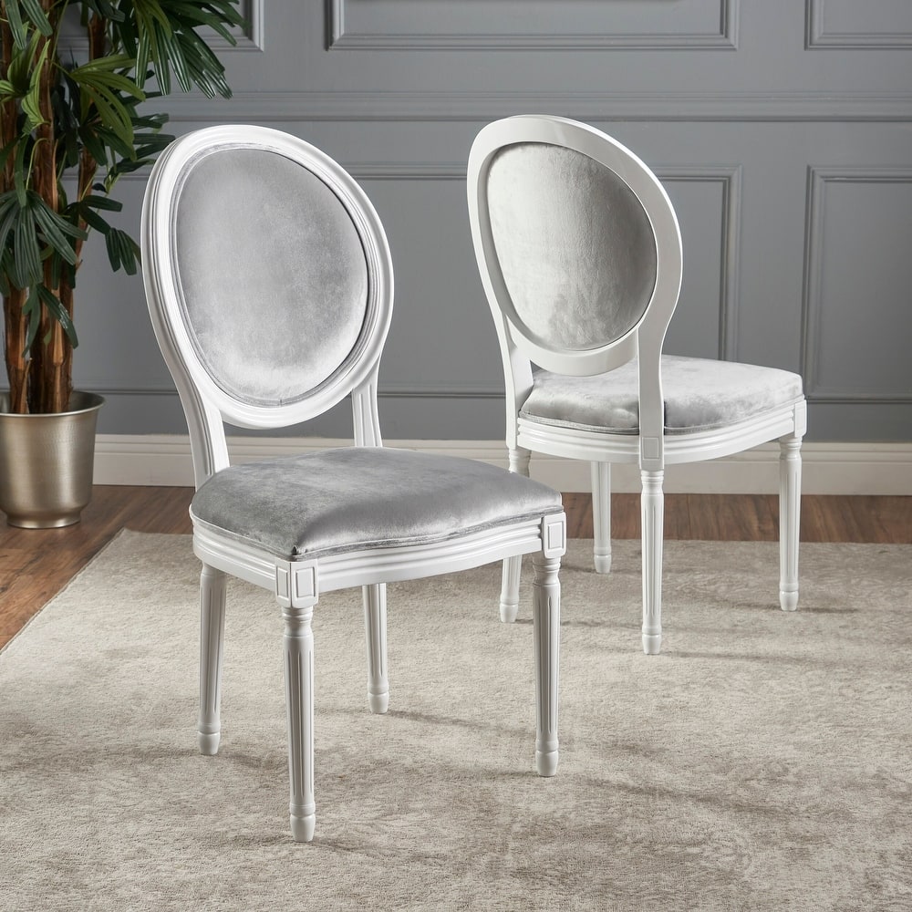 Phinnaeus Contemporary Velvet Dining Chairs (Set of 2) by Christopher Knight Home