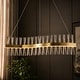 preview thumbnail 2 of 8, 36W Mid-Century Modern Gorgeous Brushed Gold S-Shaped Long Linear Crystal Integrated LED Island Light for Dining Room