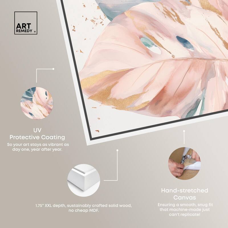 Golden Spritz Canvas by Art Remedy
