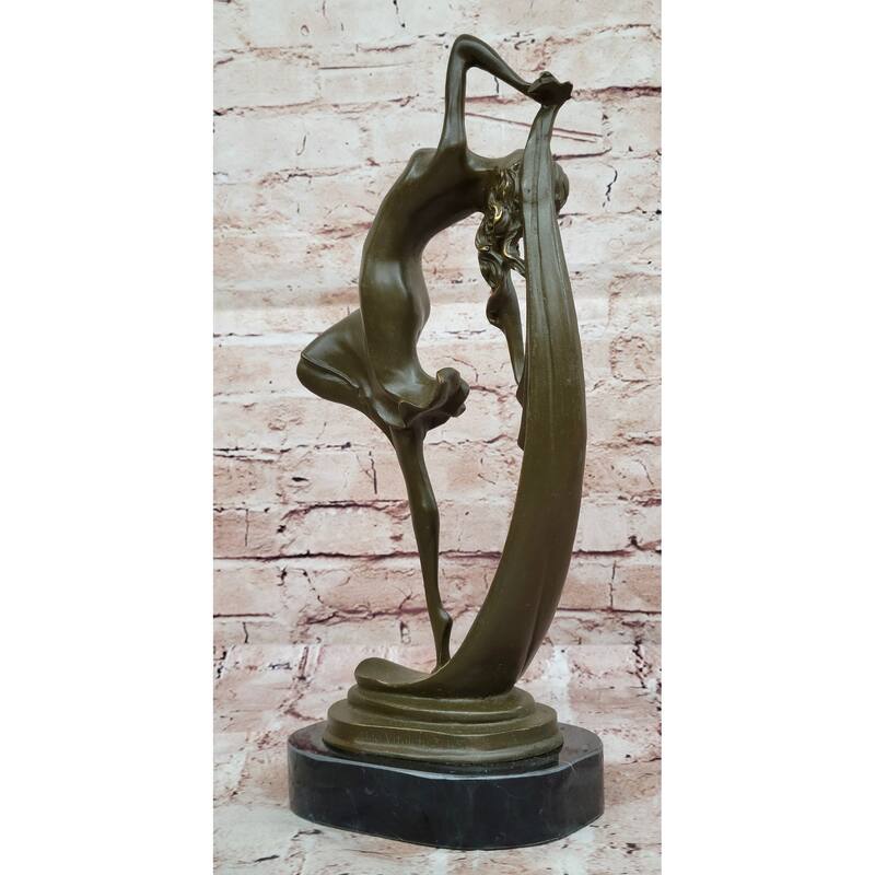 Female Dancer In Motion Bronze Sculpture - Ballet Contemporary Dance Art