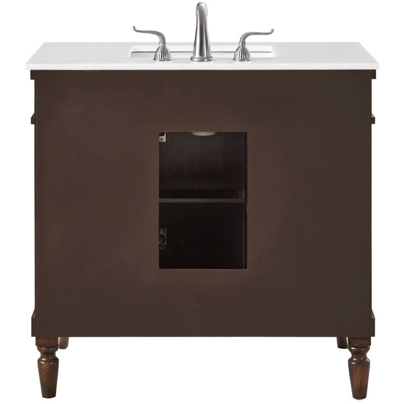 Elegant Lighting VF13036-VW Lexington 36" Free Standing Single Basin