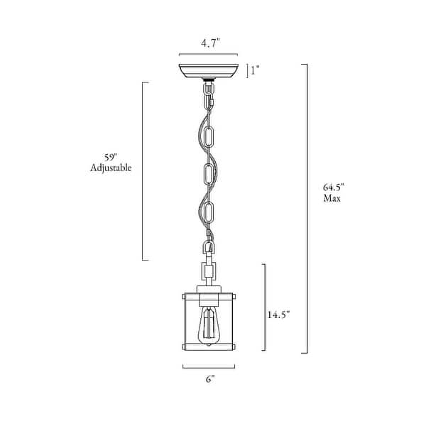Farmhouse 1-Light Mini Seeded Glass Pendant Light for Kitchen Island