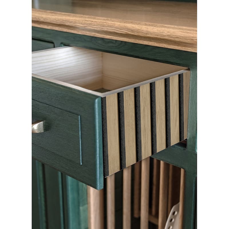 NuWallpaper Oak Slat Wood Peel & Stick Wallpaper