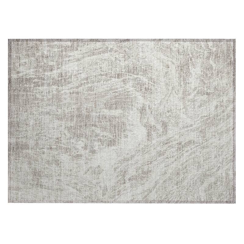 Machine Washable Indoor/ Outdoor Modern Abstract Chantille Rug