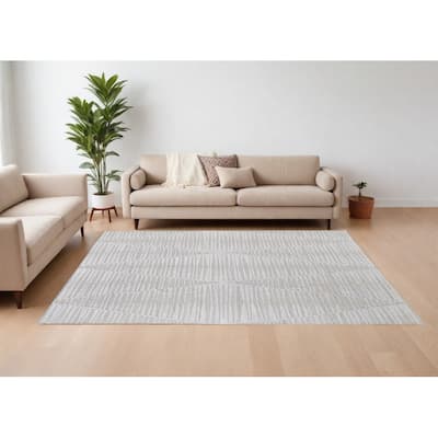 HomeRoots Geometric Bohemian Rectangle Area Rug