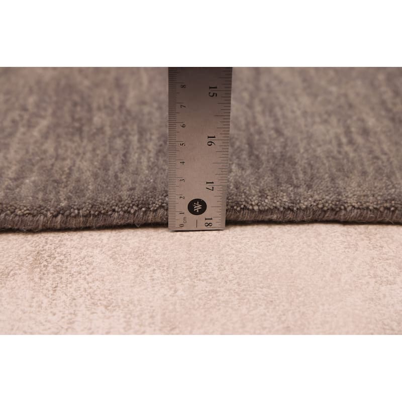 ECARPETGALLERY Hand Loomed Kashkuli Gabbeh Grey Wool Rug - 5'1 x 7'10