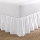 preview thumbnail 1 of 1, Laura Ashley Crochet White Cotton Sateen Ruffle Bedskirt Full - Crochet Ruffle