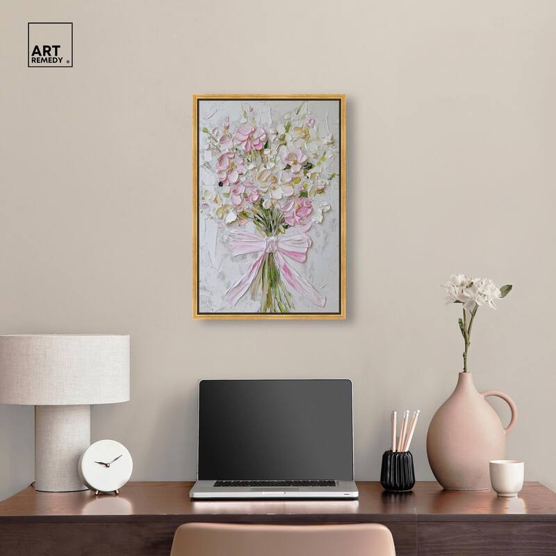 Layered Lily Canvas by Art Remedy