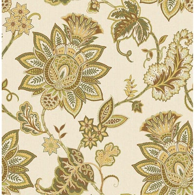 Seabrook Designs Annette Paisley Unpasted Wallpaper